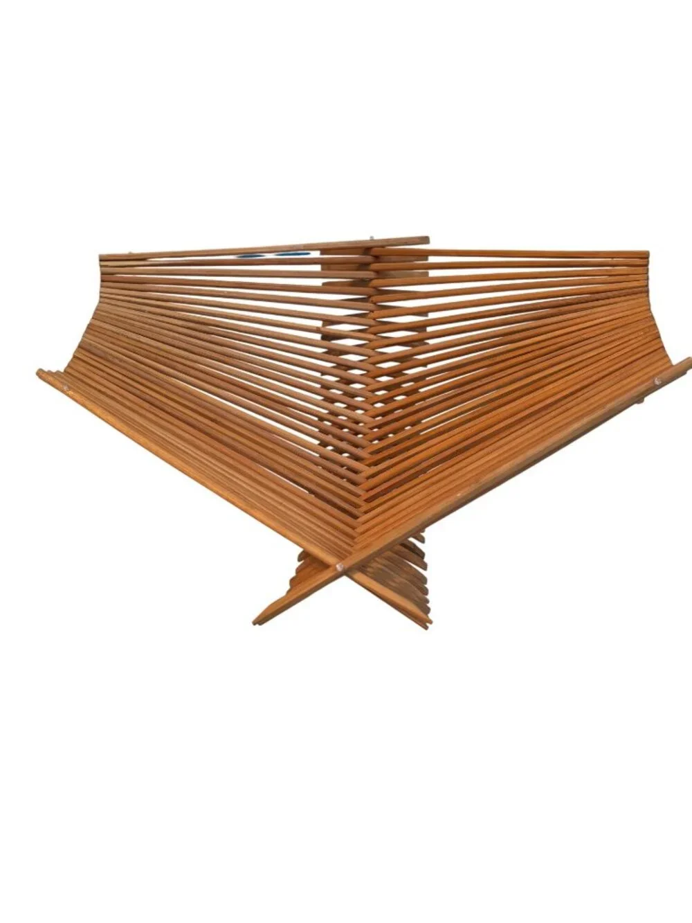Foldable Bamboo Basket Rack Or Decorative Storage Organizer vintage